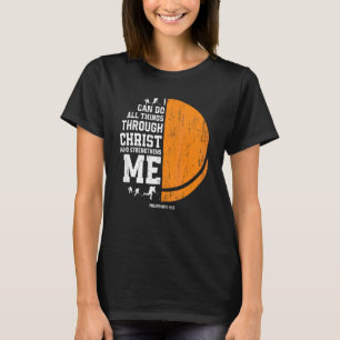 Christ Strengthens Me  Religious Christian Ice Hoc T-Shirt