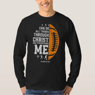 Christ Strengthens Me Religious Christian Rugby T-Shirt