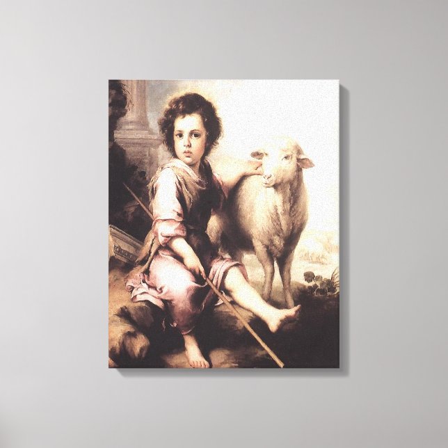 Christ the  Good Shepherd Canvas Print (Front)