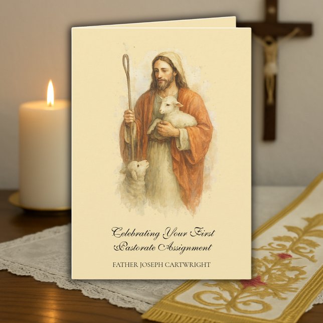 Christ the Good Shepherd First Pastorate Priest Card (Creator Uploaded)