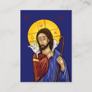 Christ the Good Shepherd icon Cards (extra small)