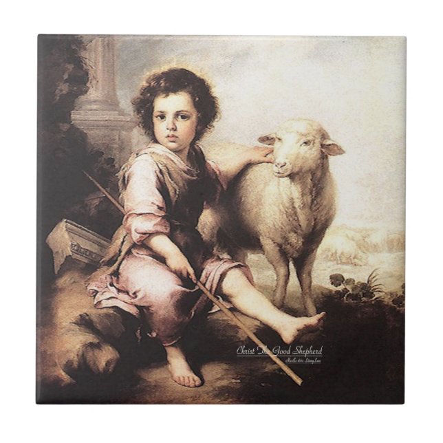 Christ The Good Shepherd Tile (Front)