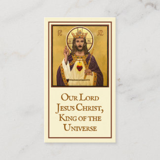 Christ the King Icon Prayer Card