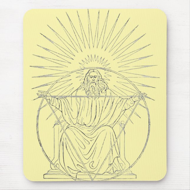 Christ the King medieval scene Mouse Pad (Front)