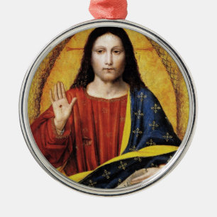 CHRIST THE KING METAL TREE DECORATION