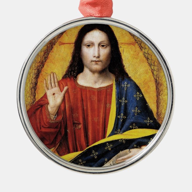 CHRIST THE KING METAL TREE DECORATION (Front)