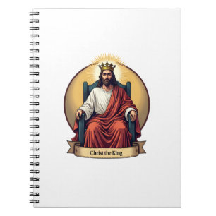 Christ the King Vintage Engraving Christian Shirt Notebook