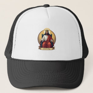 Christ the King Vintage Engraving Christian Shirt  Trucker Hat