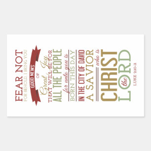 Christ the Lord Rectangular Sticker