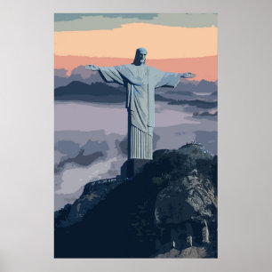 Christ The Redeemer Brazil Rio   Poster