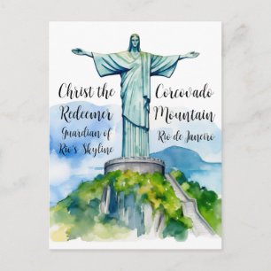 Christ the Redeemer: Guardian of Rio’s Skyline Postcard