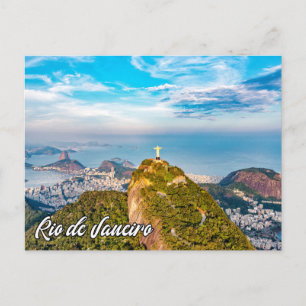 Christ The Redeemer, Rio de Janeiro, Brazil Holiday Postcard