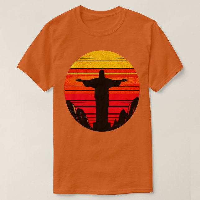 Christ the Redeemer Rio de Janeiro Design T-Shirt (Design Front)