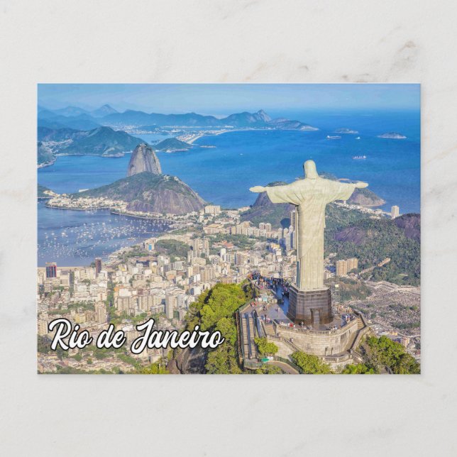 Christ The Redeemer, Rio de Janeiro Holiday Postcard (Front)