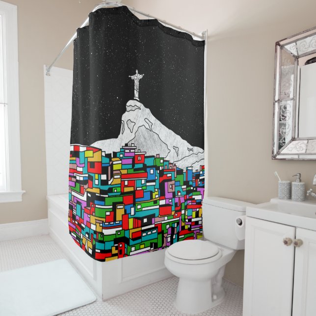Christ the Redeemer Rio de Janeiro Shower Curtain (In Situ)