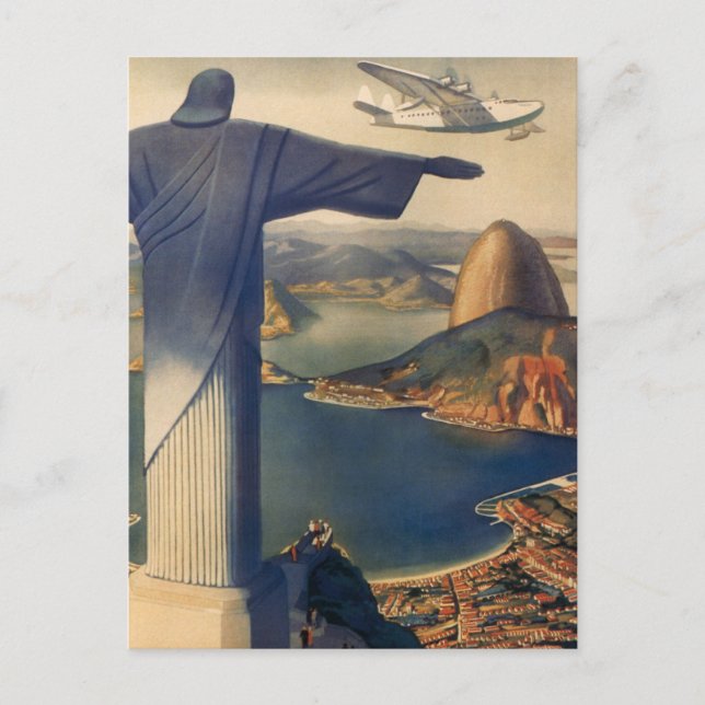 Christ the Redeemer Statue, Rio De Janeiro, Brazil Postcard (Front)