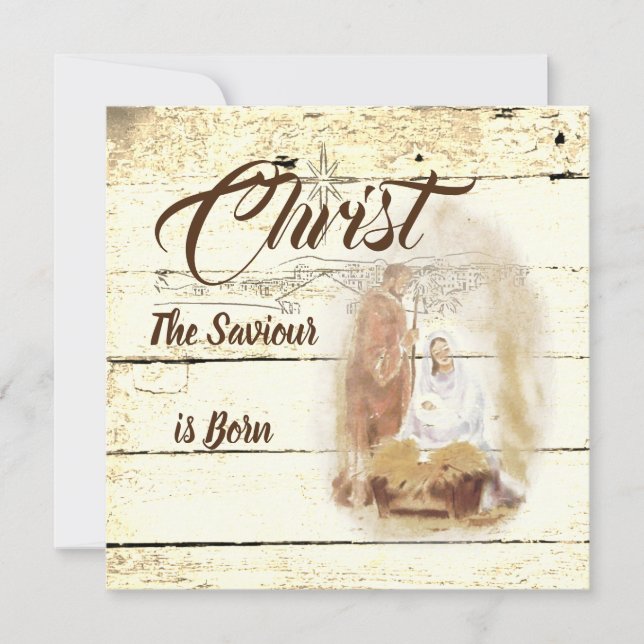 Christ the Saviour is born  (Front)