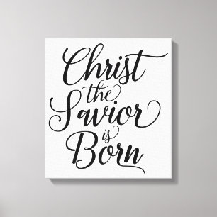 Christ the Saviour is Born Canvas Print