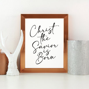 Christ the Saviour is Born Christmas Art Print