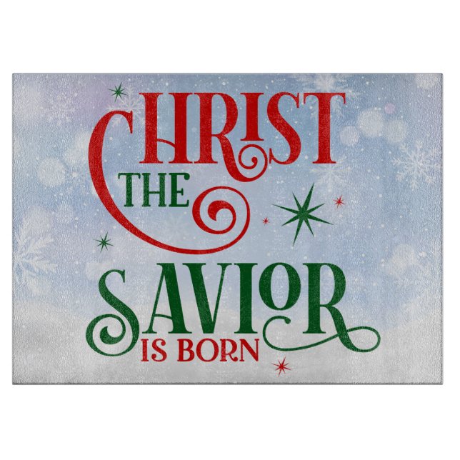Christ the Saviour is Born Cutting Board (Front)