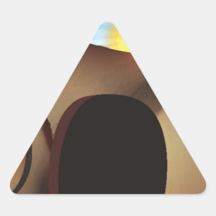 christ tomb triangle sticker