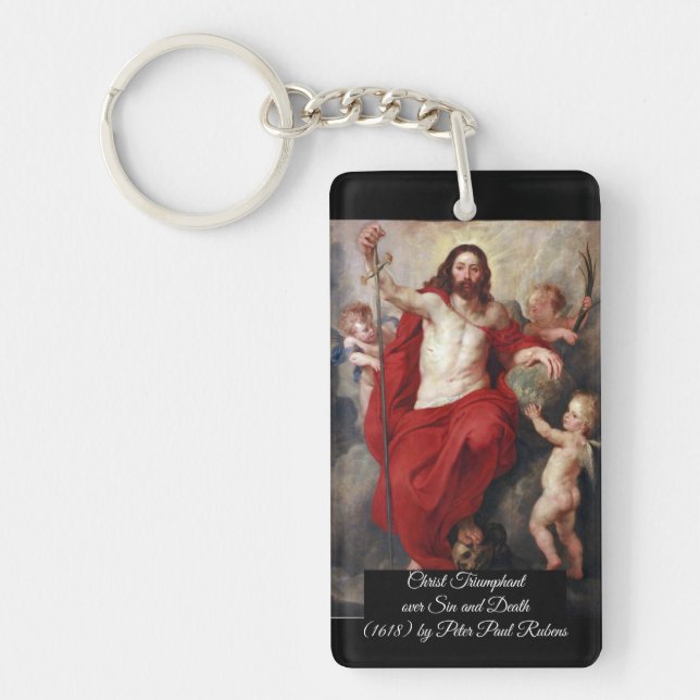 Christ Triumphant over death Key Ring (Front)