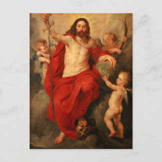 Christ Triumphing Over Death and Sin by Rubens Postcard
