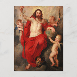 Christ Triumphing Over Death and Sin by Rubens Postcard