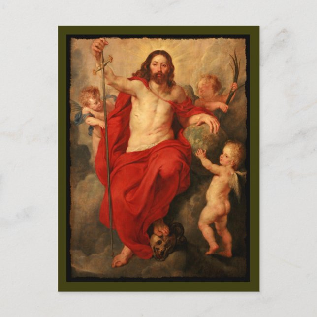 Christ Triumphs Over Death and Sin Postcard (Front)