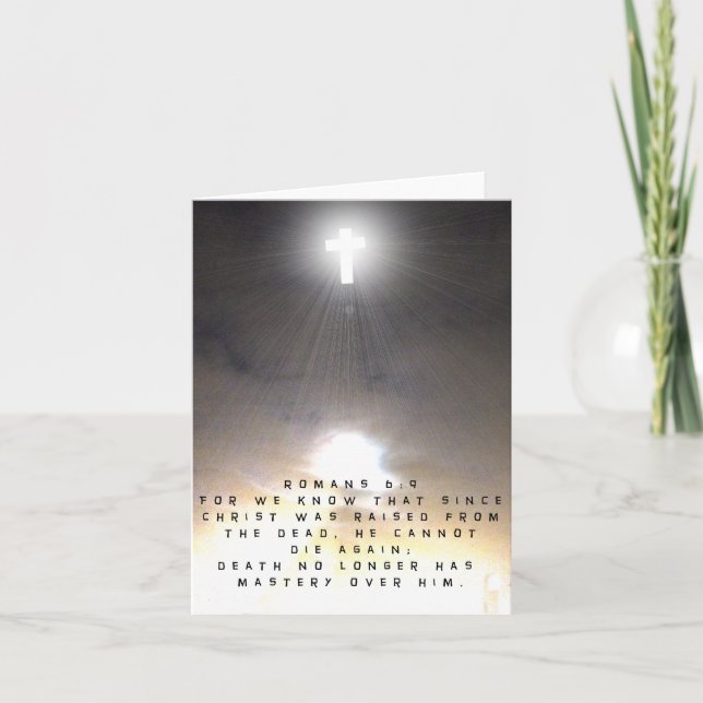 Christ Was Raised From the Dead Holiday Card (Front)