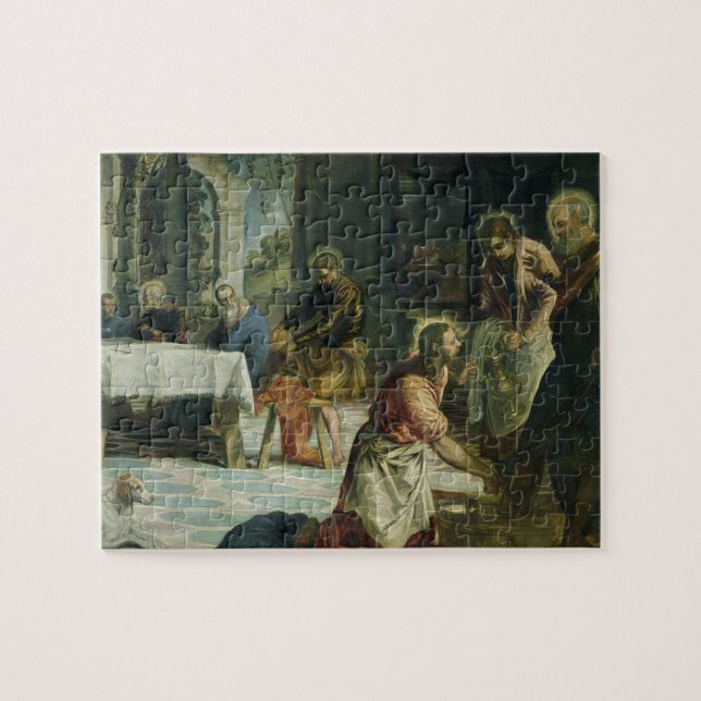 Christ Washing the Disciples' Feet, c.1547 Jigsaw Puzzle (Horizontal)