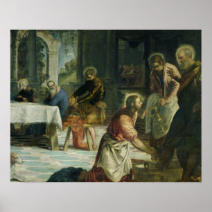 Christ Washing the Disciples' Feet, c.1547 Poster