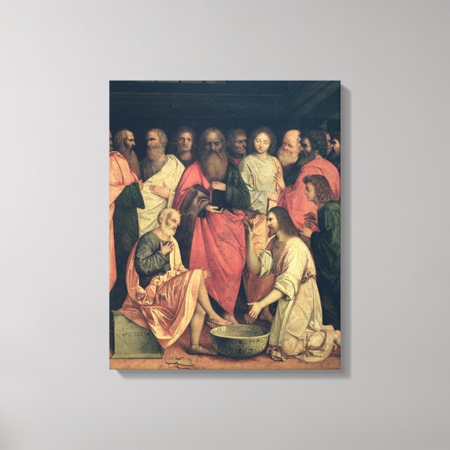 Christ Washing the Disciples' Feet Canvas Print (Front)