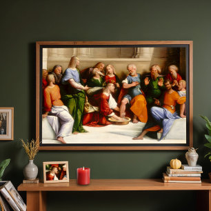 Christ Washing the Disciples' Feet, Garofalo Poster
