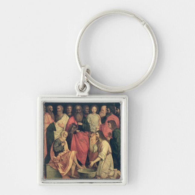 Christ Washing the Disciples' Feet Key Ring (Front)