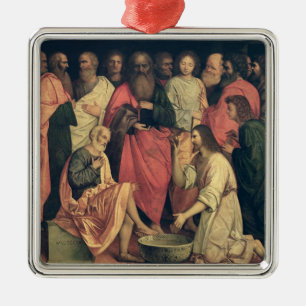 Christ Washing the Disciples' Feet Metal Tree Decoration