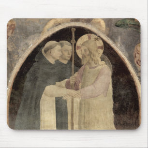 Christ Welcomes Two Dominican Friars, (fresco) (de Mouse Pad