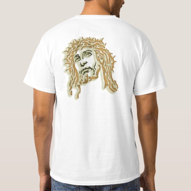 Christ with crown of thorns T-Shirt (Back)