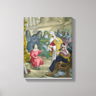 Christ with the Doctors in the Temple, from a bibl Canvas Print