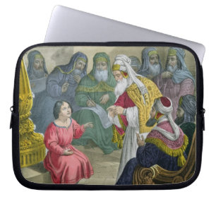 Christ with the Doctors in the Temple, from a bibl Laptop Sleeve