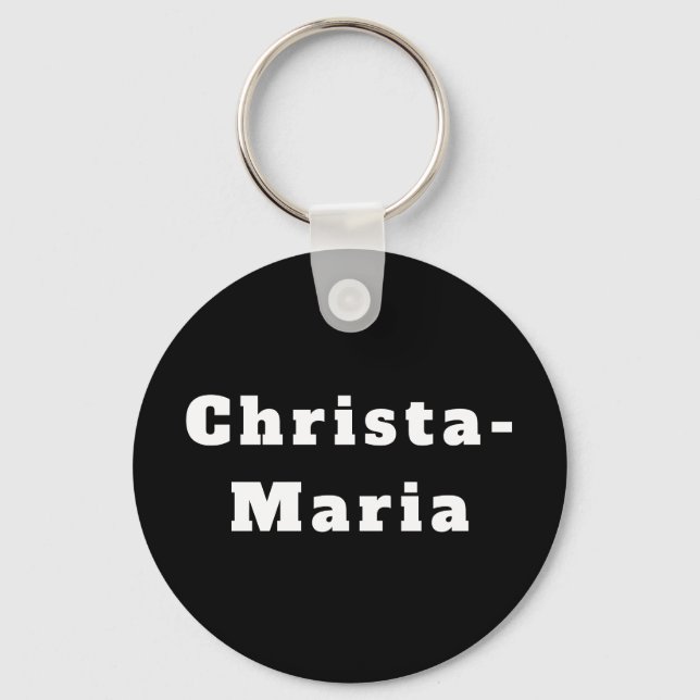 Christa-Maria Key Ring (Front)