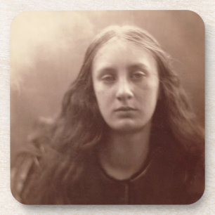 Christabel, portrait of May Prinsep, c.1867 (sepia Coaster