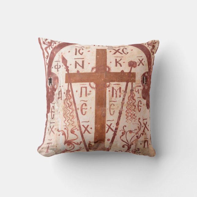 Christain Cross Artwork Cushion (Front)