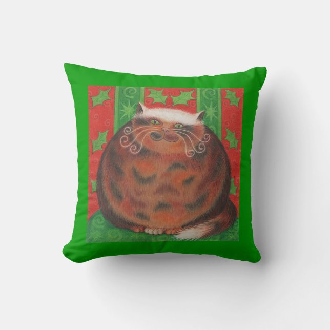 Christamas Pud throw pillow (Front)
