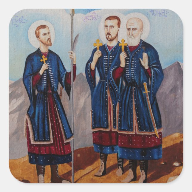 Christan Relious Artwork Square Sticker (Front)