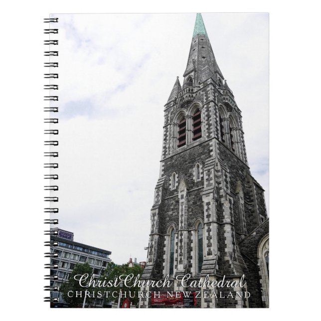 Christchurch Church | Historic New Zealand Spiral Notebook (Front)