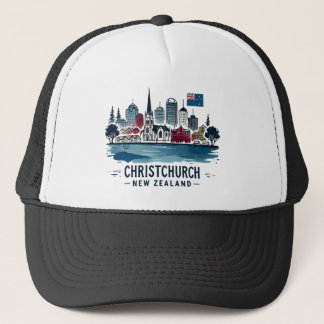 Christchurch New Zealand Trucker Hat