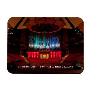 Christchurch Town Hall auditorium and organ Magnet