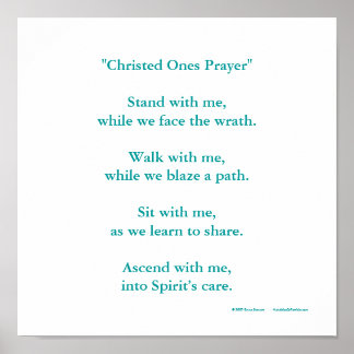 "Christed Ones Prayer" Poster