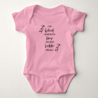 Christelijk baby romper - Geloof, Hoop en Liefde. Bodysuit